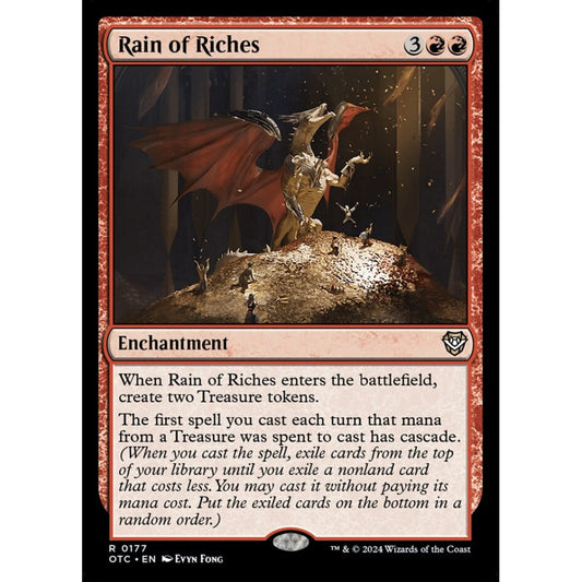 Rain of Riches, 177, rare, Magic: The Gathering, Outlaws of Thunder Junction