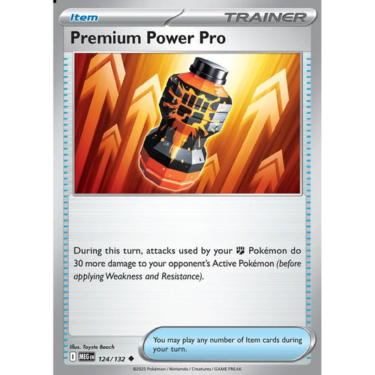 Premium Power Pro Uncommon 124/132 Pokemon Card Game Mega Evolution
