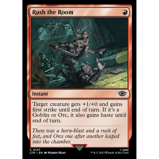 Rush the Room, common, 147, Magic the Gathering, The Lord of the Rings: Tales of Middle-earth