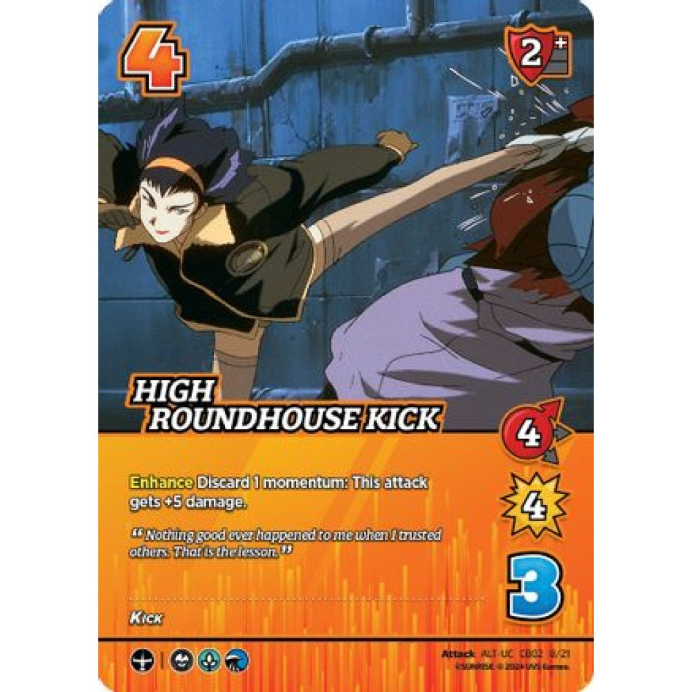 High Roundhouse Kick, 8/21, UC-ALT, UniVersus, Cowboy Bebop & Trigun Stampede