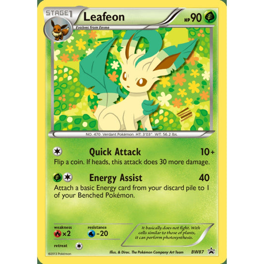 Leafeon Promo BW87 Pokemon Card Game Black & White Promos