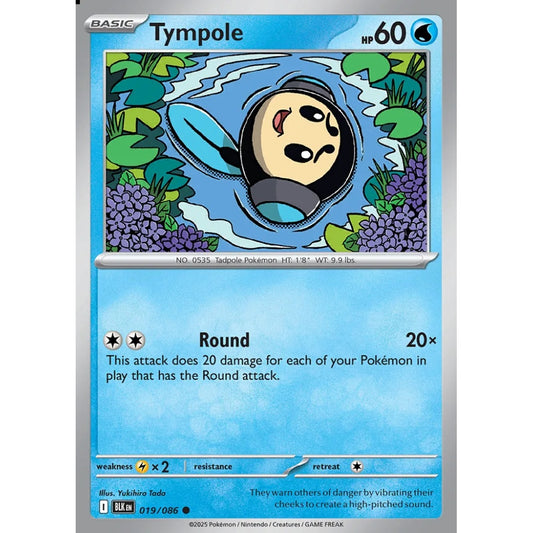 Tympole Common 019/086 Pokemon Card Game Black Bolt