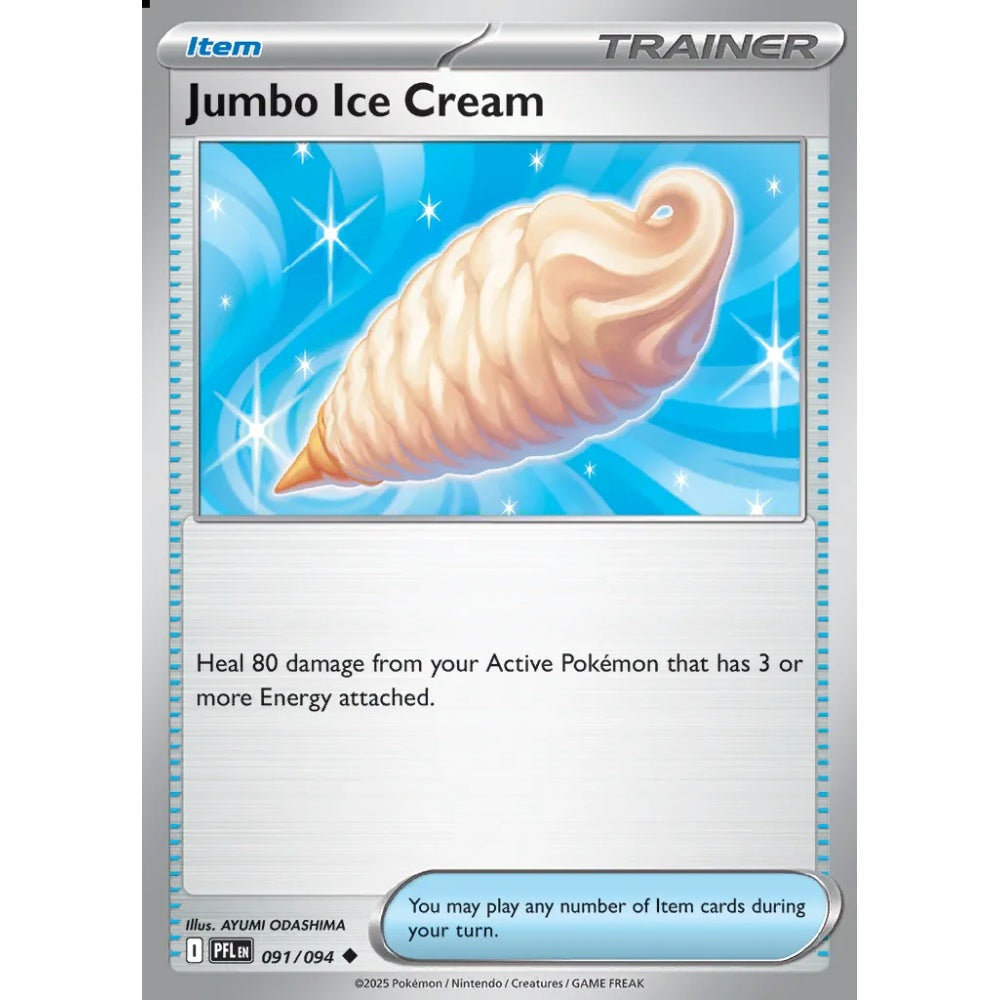 Jumbo Ice Cream Uncommon 091/094 Pokemon Card Game Phantasmal Flames