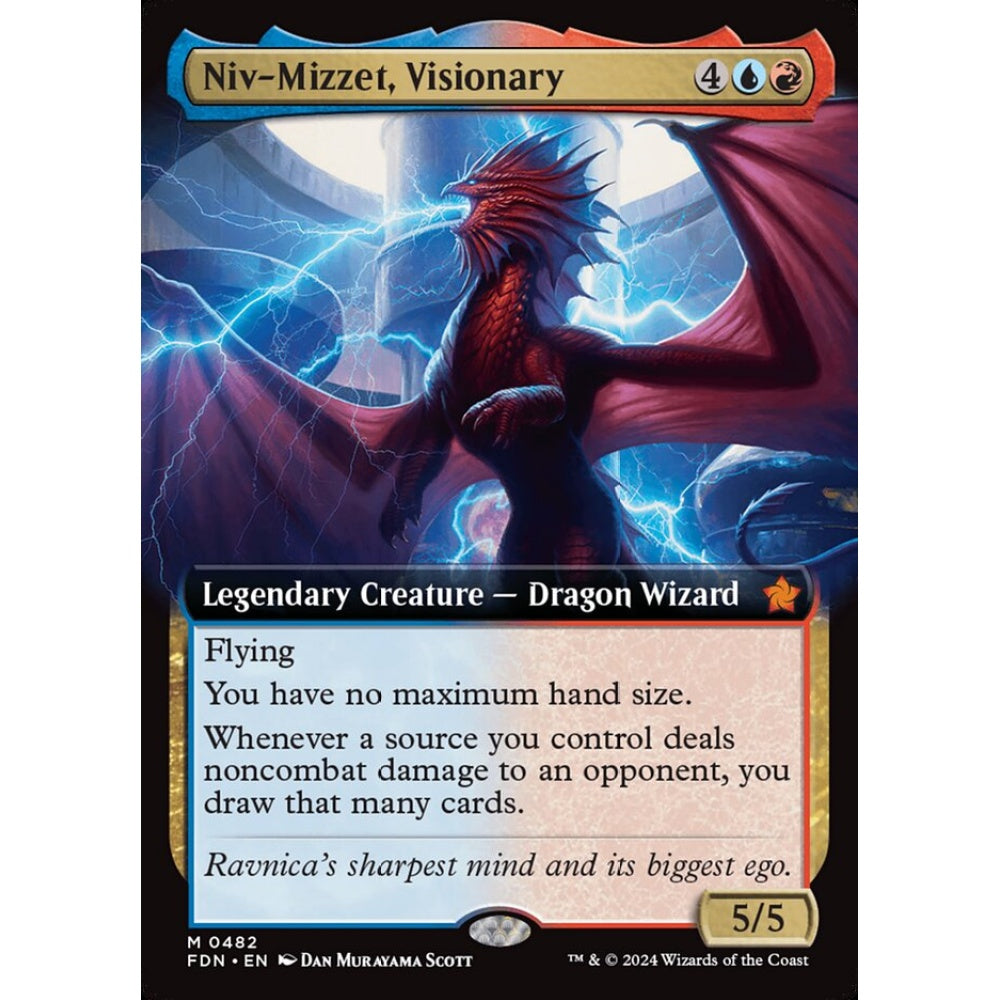 Niv-Mizzet, Visionary, 482, mythic, Magic: The Gathering, Foundations