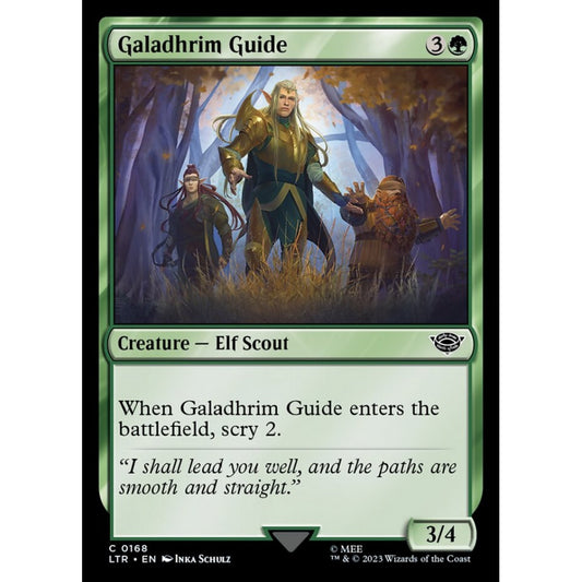 Galadhrim Guide, common, 168, Magic the Gathering, The Lord of the Rings: Tales of Middle-earth