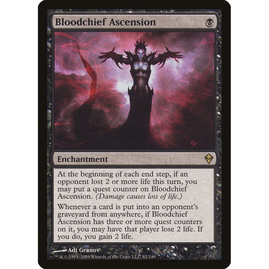 Bloodchief Ascension rare 82 Magic the Gathering Zendikar