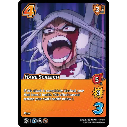 Hare Screech, 47/18036, UC, UniVersus, MHA07 Girl Power