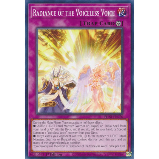 Radiance of the Voiceless Voice PHNI-EN076 Common Common Yu-Gi-Oh Phantom Nightmare in Art