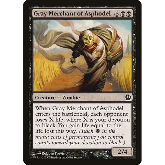 Gray Merchant of Asphodel common 89 Magic the Gathering Theros