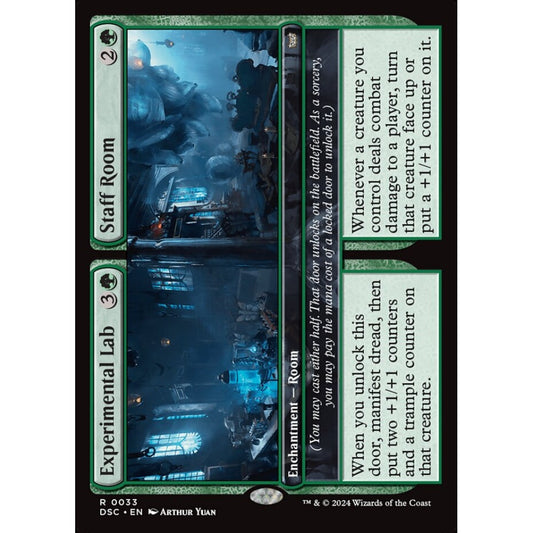 Experimental Lab // Staff Room, 33, rare, Magic: The Gathering, Duskmourn: House of Horror