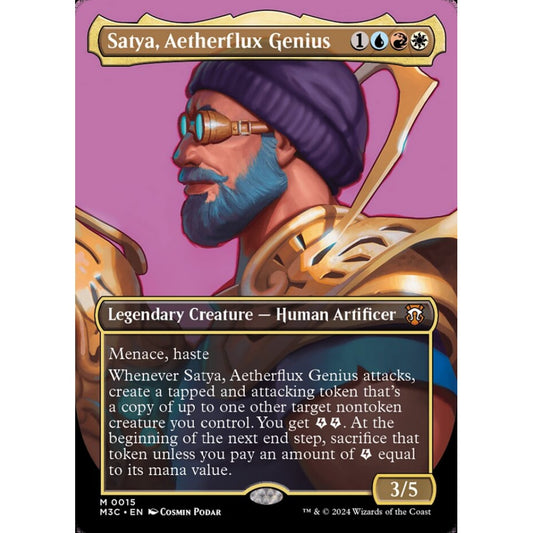 Satya, Aetherflux Genius, 15, mythic, Magic: The Gathering, Modern Horizons 3