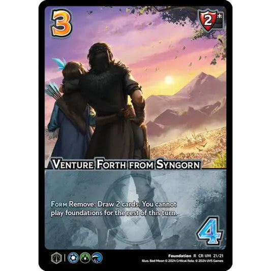 Venture Forth from Syngorn, 21/21, R, UniVersus, Critical Role Vox Machina & Mighty Nein