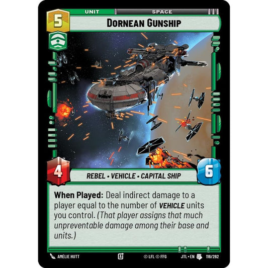 Dornean Gunship, U, JTL 116), Star Wars Unlimited
