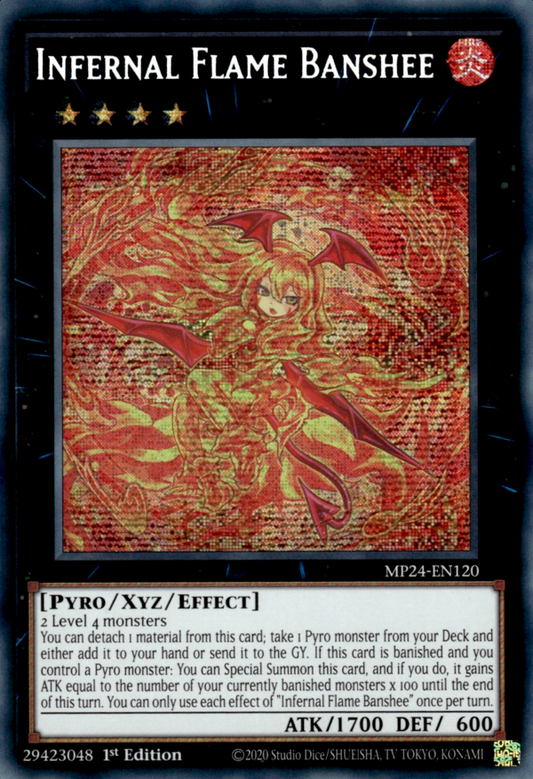 Infernal Flame Banshee AGOV-EN043 Ultra Ultra Rare Yu-Gi-Oh Age of Overlord in Art