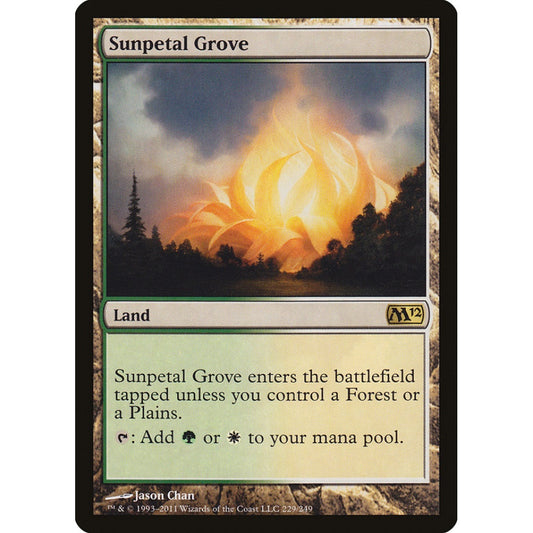 Sunpetal Grove rare 229 Magic the Gathering Magic 2012