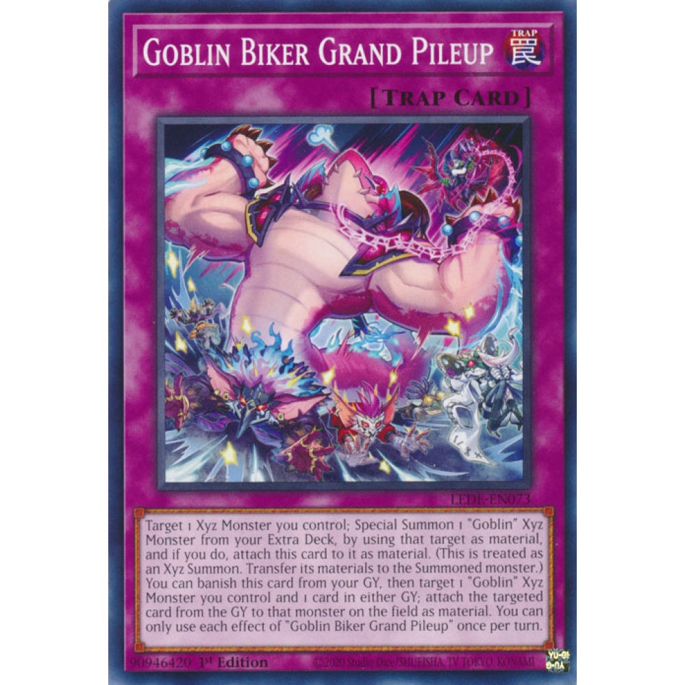 Goblin Biker Grand Pileup, LEDE-EN073, Common, Yu-Gi-Oh!, Legacy of Destruction