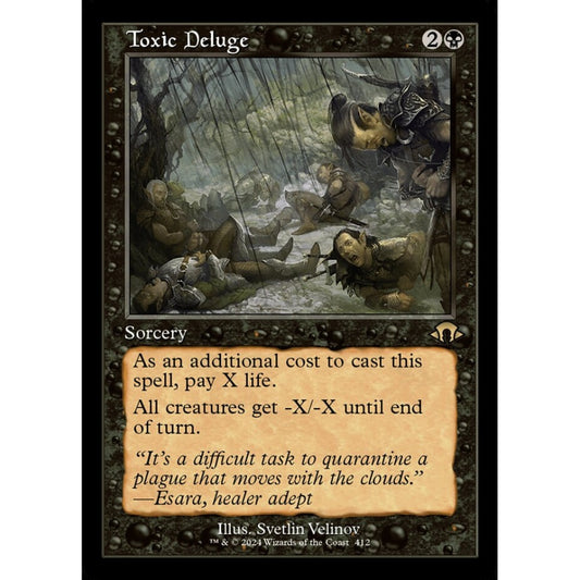 Toxic Deluge, 412, rare, Magic: The Gathering, Modern Horizons 3