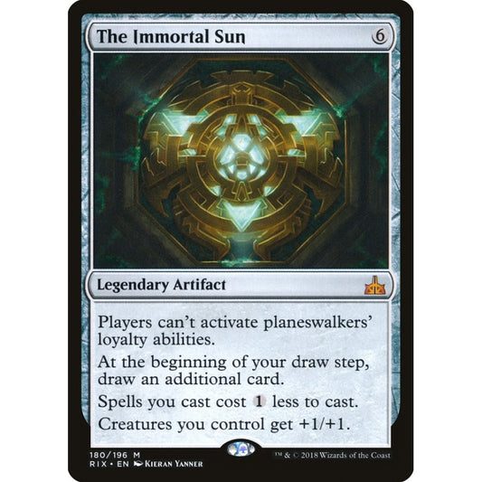 The Immortal Sun mythic 180 Magic the Gathering Rivals of Ixalan
