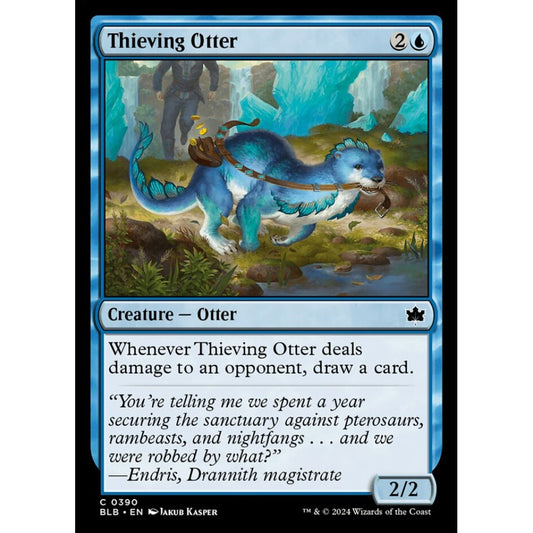 Thieving Otter, 390, common, Magic: The Gathering, Bloomburrow