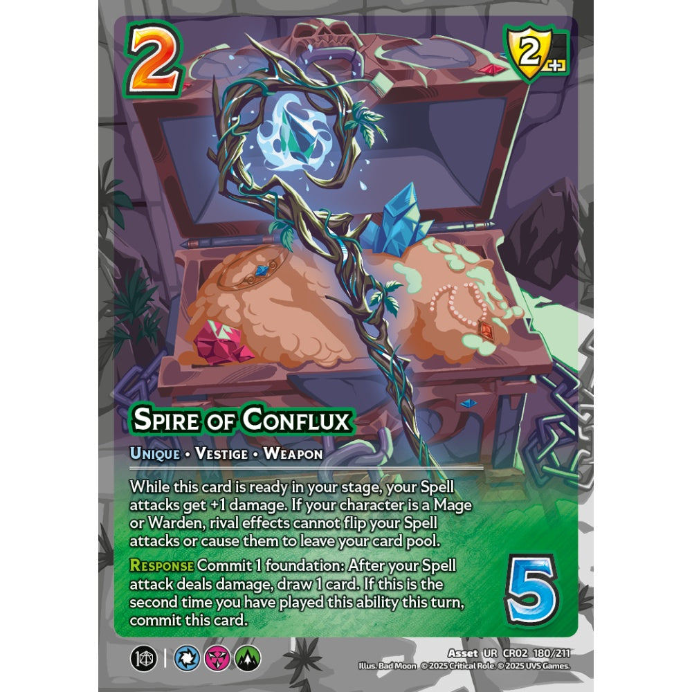 Spire of Conflux, 180/211, CR02, Universus, Critical Role: Heroes Of Exandria, Asset, UR
