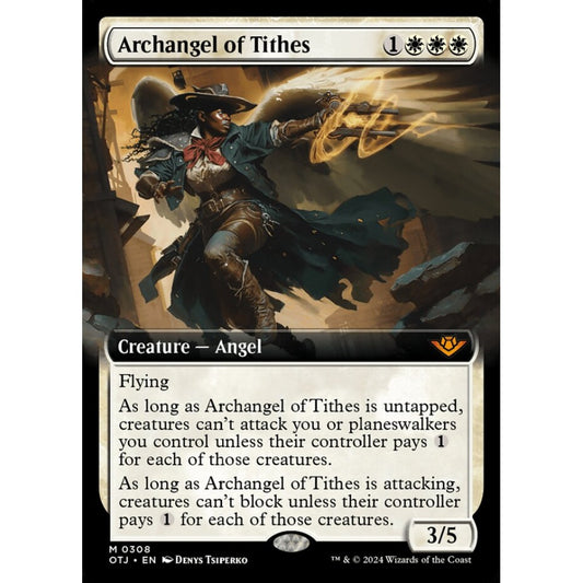 Archangel of Tithes, 308, mythic, Magic: The Gathering, Outlaws of Thunder Junction