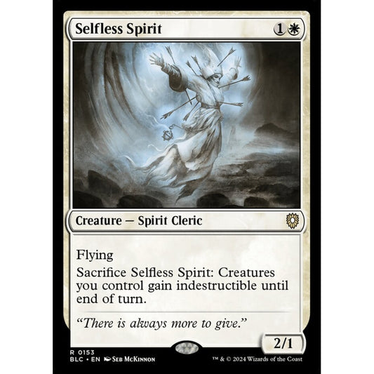 Selfless Spirit, 153, rare, Magic: The Gathering, Bloomburrow