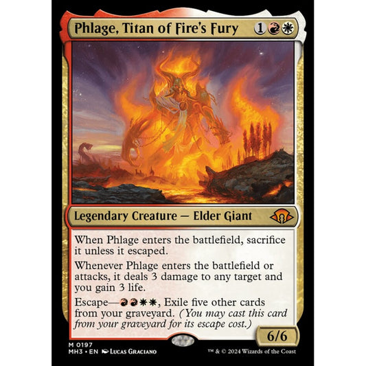 Phlage, Titan of Fire's Fury, 197, mythic, Magic: The Gathering, Modern Horizons 3