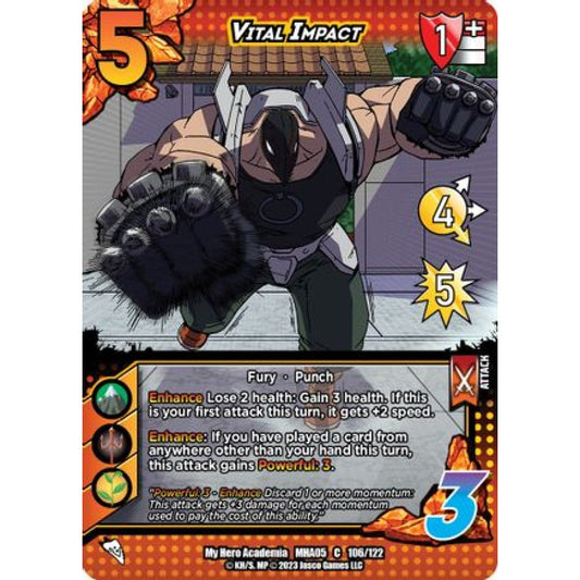 Vital Impact, 106/122, C, UniVersus, MHA05 Undaunted Raid