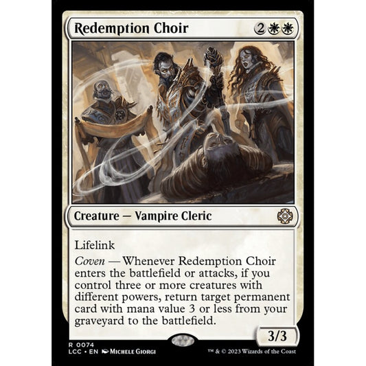 Redemption Choir, rare, 74, Magic the Gathering, The Lost Caverns of Ixalan Commander