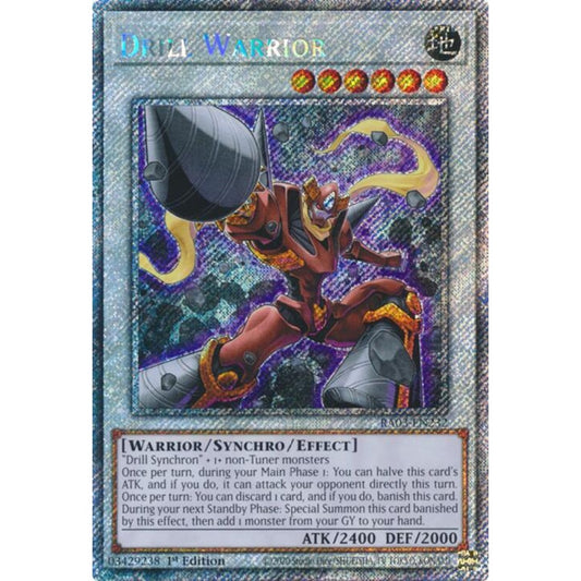 Drill Warrior (Platinum Secret Rare) RA03-EN232 Platinum Rare Yu-Gi-Oh Quarter Century Bonanza