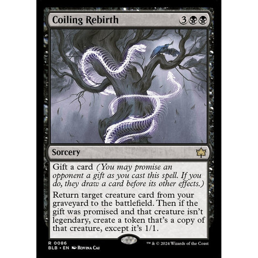 Coiling Rebirth, 86, rare, Magic: The Gathering, Bloomburrow