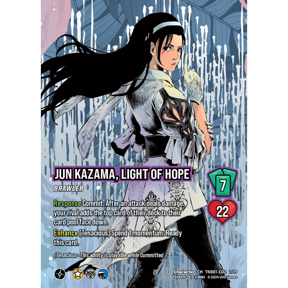 Jun Kazama, Light of Hope, 1/19, TK801-CD2, Universus, TEKKEN 8 Clash Decks, Character, CH