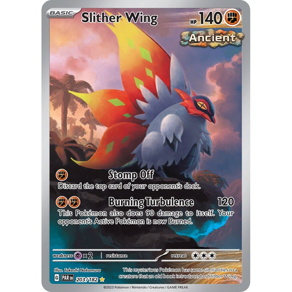Slither Wing Illustration Rare 203/182 Pokemon Card Game Paradox Rift