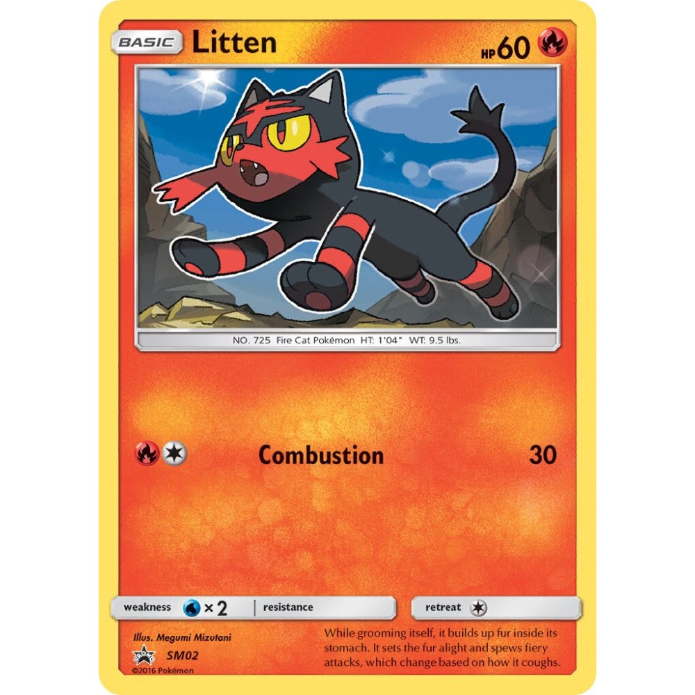 Litten Promo SM02 Pokemon Card Game Sun & Moon Promos