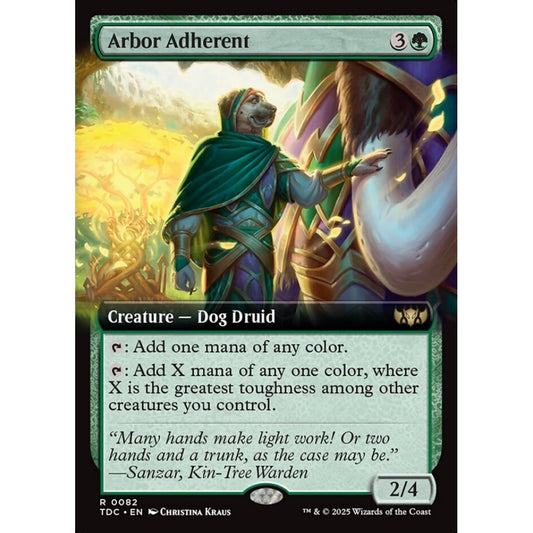 Arbor Adherent rare 82 Magic the Gathering Tarkir: Dragonstorm Commander