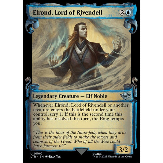 Elrond, Lord of Rivendell, uncommon, 500, Magic the Gathering, The Lord of the Rings: Tales of Middle-earth