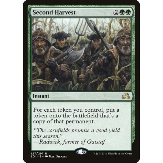 Second Harvest rare 227 Magic the Gathering Shadows over Innistrad