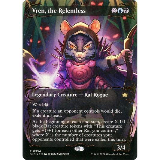 Vren, the Relentless, 354, rare, Magic: The Gathering, Bloomburrow