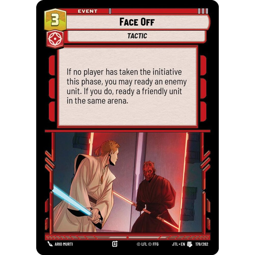 Face Off, U, JTL 178), Star Wars Unlimited