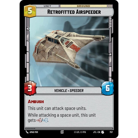 Retrofitted Airspeeder, U, JTL 757) Foil, Star Wars Unlimited