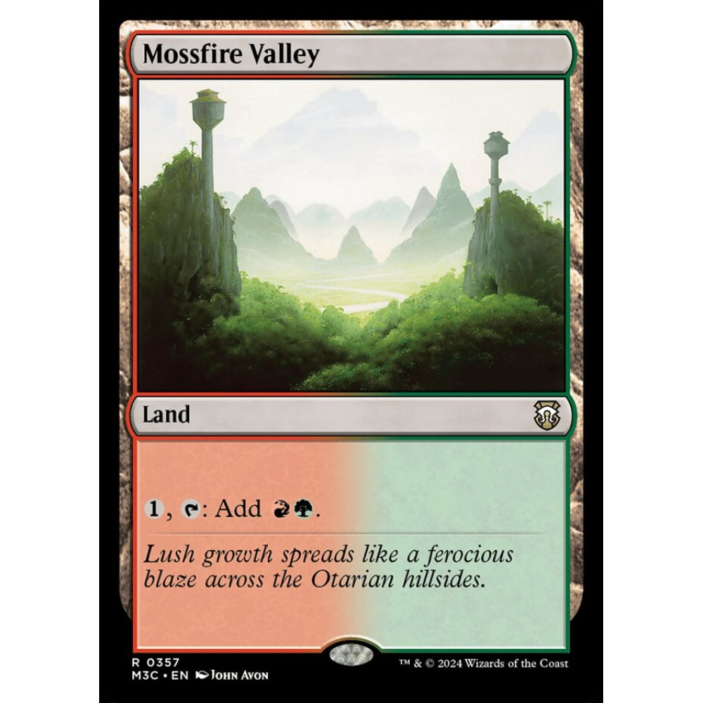 Mossfire Valley, 357, rare, Magic: The Gathering, Modern Horizons 3