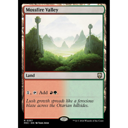 Mossfire Valley, 357, rare, Magic: The Gathering, Modern Horizons 3