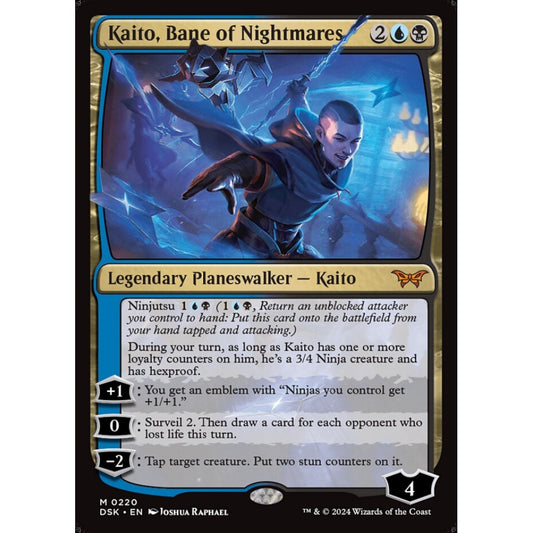 Kaito, Bane of Nightmares, 220, mythic, Magic: The Gathering, Duskmourn: House of Horror