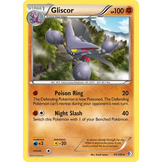 Gliscor Rare Holo 81/149 Pokemon Card Game Boundaries Crossed