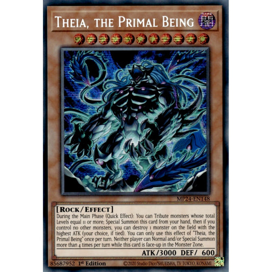Theia, the Primal Being MP24-EN148 Prismatic Prismatic Secret Rare Yu-Gi-Oh 25th Anniversary Tin: Dueling Mirrors in Art
