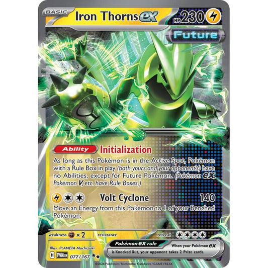 Iron Thorns ex Double Rare 077/167 Pokemon Card Game Twilight Masquerade