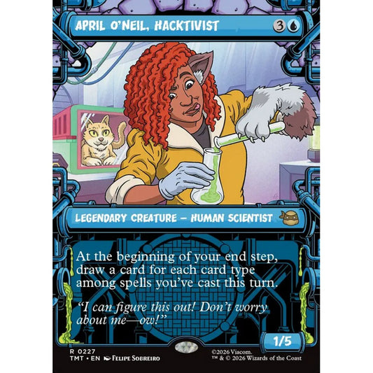 April O'Neil, Hacktivist rare 227 Magic the Gathering Teenage Mutant Ninja Turtles