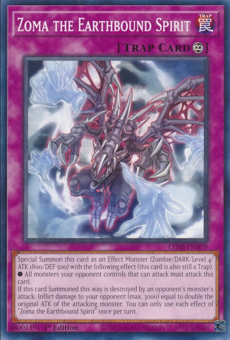 Zoma the Earthbound Spirit, LEDE-EN079, Common, Yu-Gi-Oh!, Legacy of Destruction