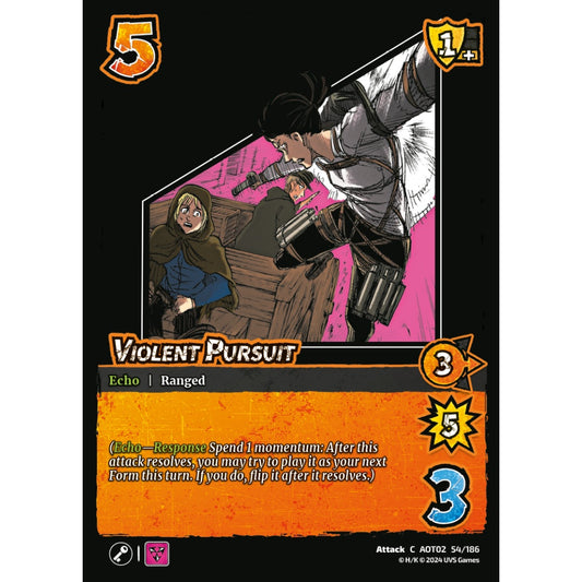 Violent Pursuit, 54/186, AOT02, Universus, Attack on Titan: Origins of Power, Attack, C