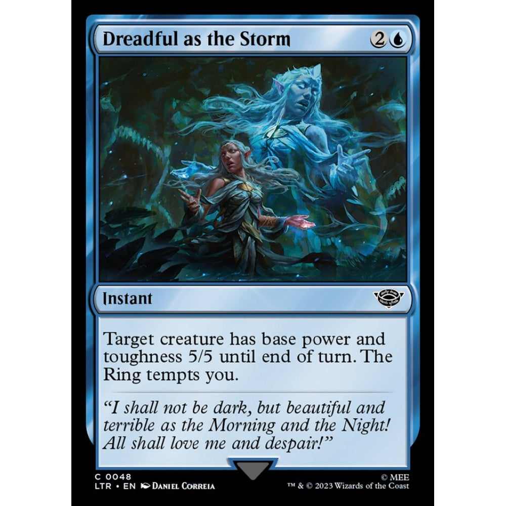 Dreadful as the Storm, common, 48, Magic the Gathering, The Lord of the Rings: Tales of Middle-earth